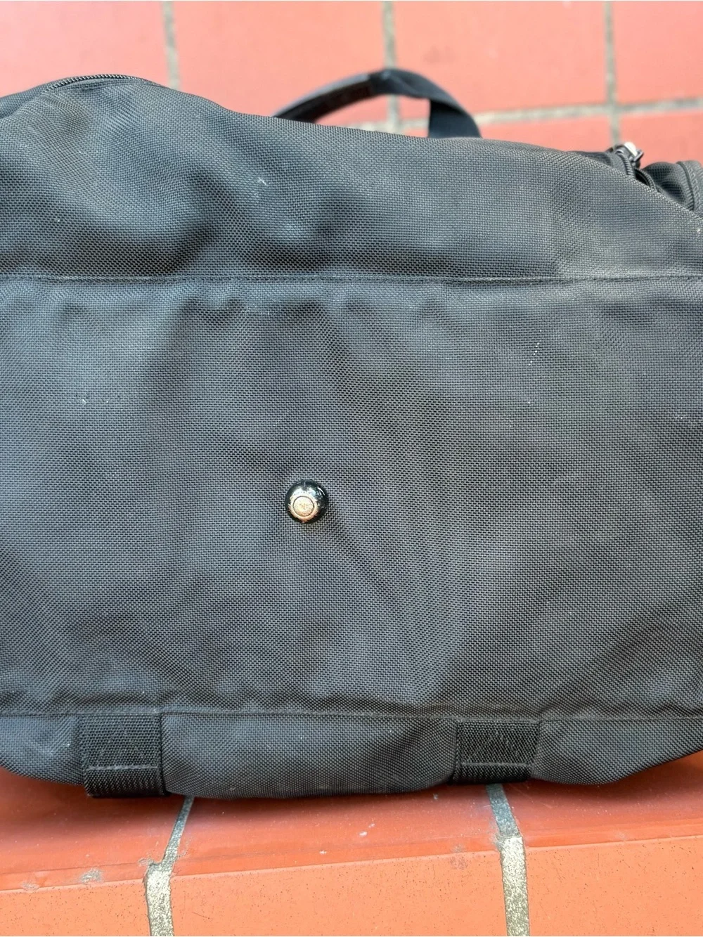 Rare Vintage TUMI Alpha Small Gym Duffel Travel Bag 18x9x8 Black Ballistic Nylon